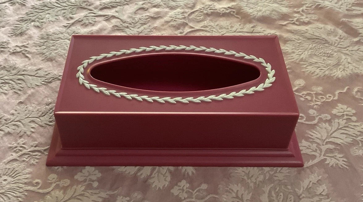 Vintage Pink White Plastic Tissue Box Cover Retro Decor Fesco USA EUC | eBay