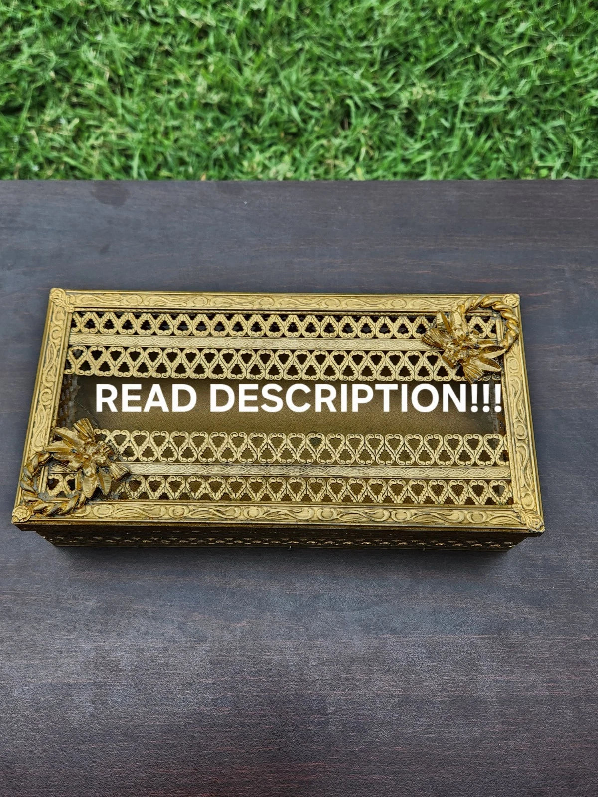 Hollywood Regency Gold Filigree Tissue Box Cover Vintage Fall Home Accent | eBay
