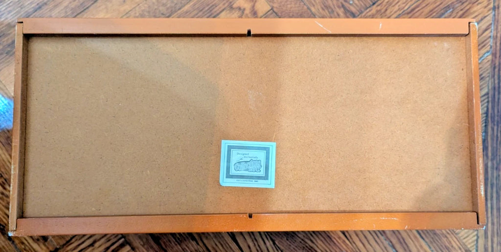 VTG Wooden Tissue Box Bear Forest Scene Rustic Cabin Decor | eBay