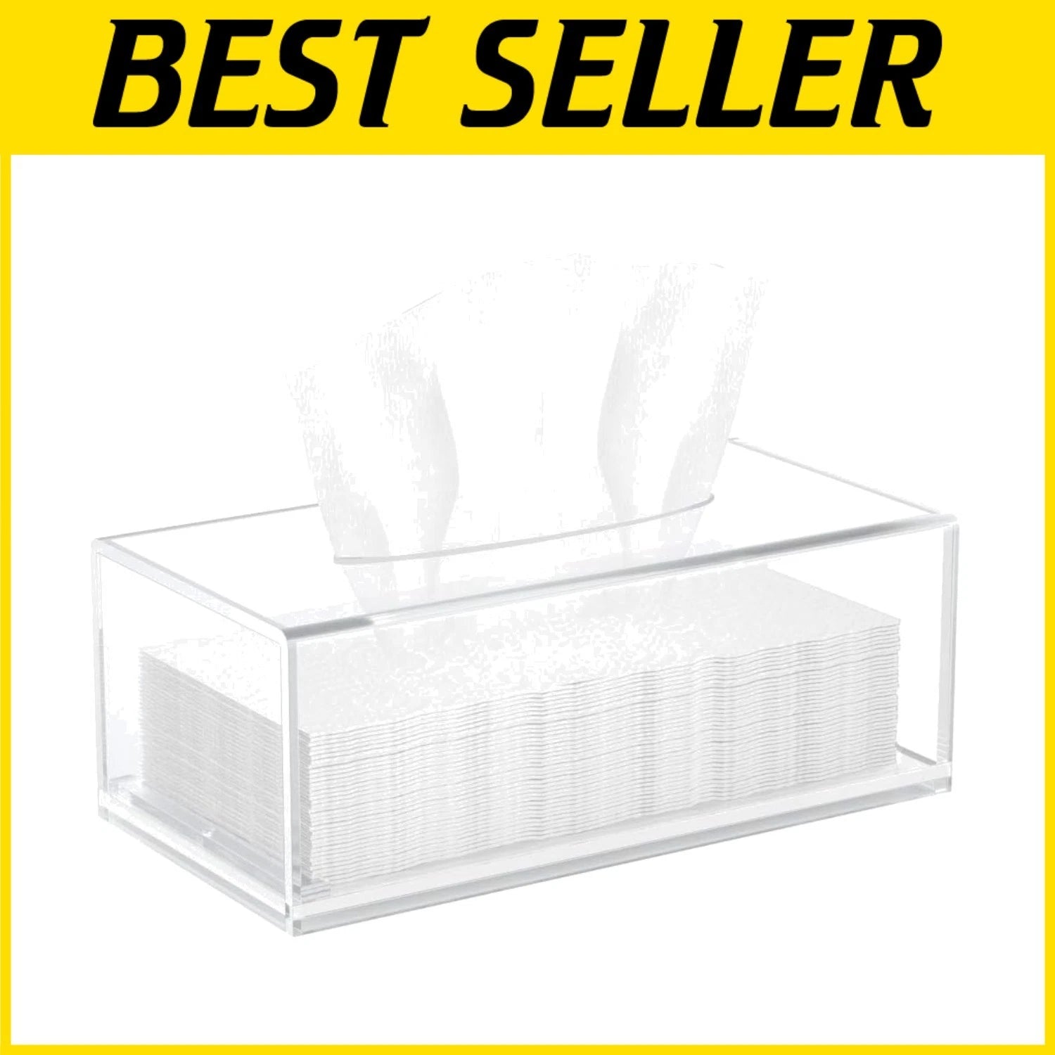 Clear Acrylic Tissue Box Cover - Modern, Elegant Napkin Dispenser for Any Space | eBay