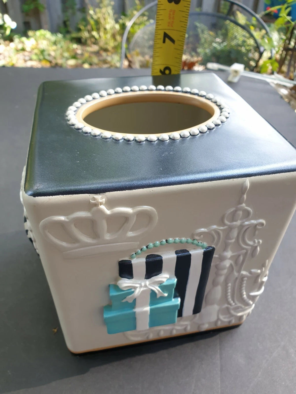 Avanti Fabulous Bath Tissue Box Cover Powder Room Paris Chic | eBay