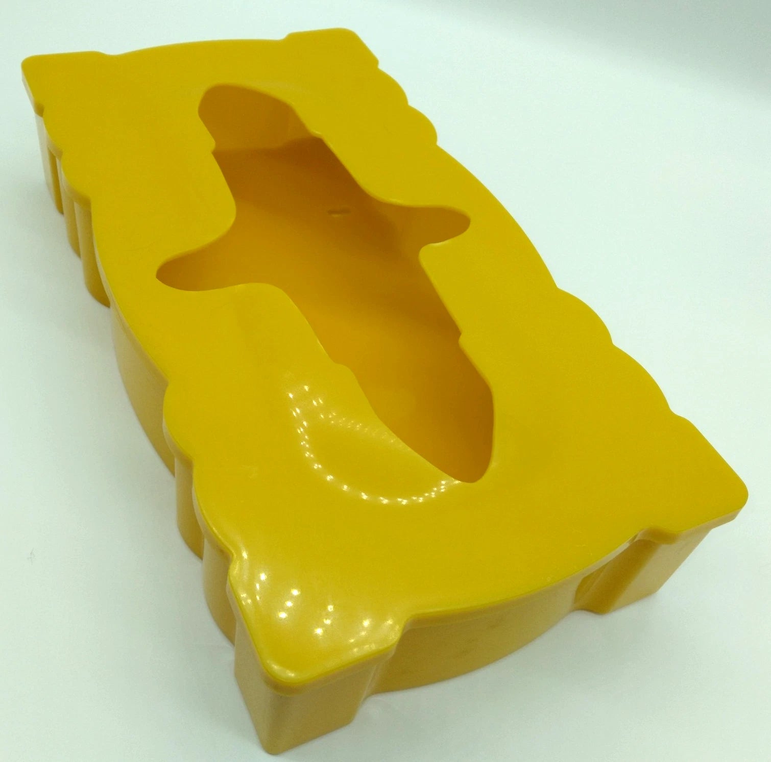 Vintage Hard Plastic Mustard Yellow Tissue Cover Box | eBay