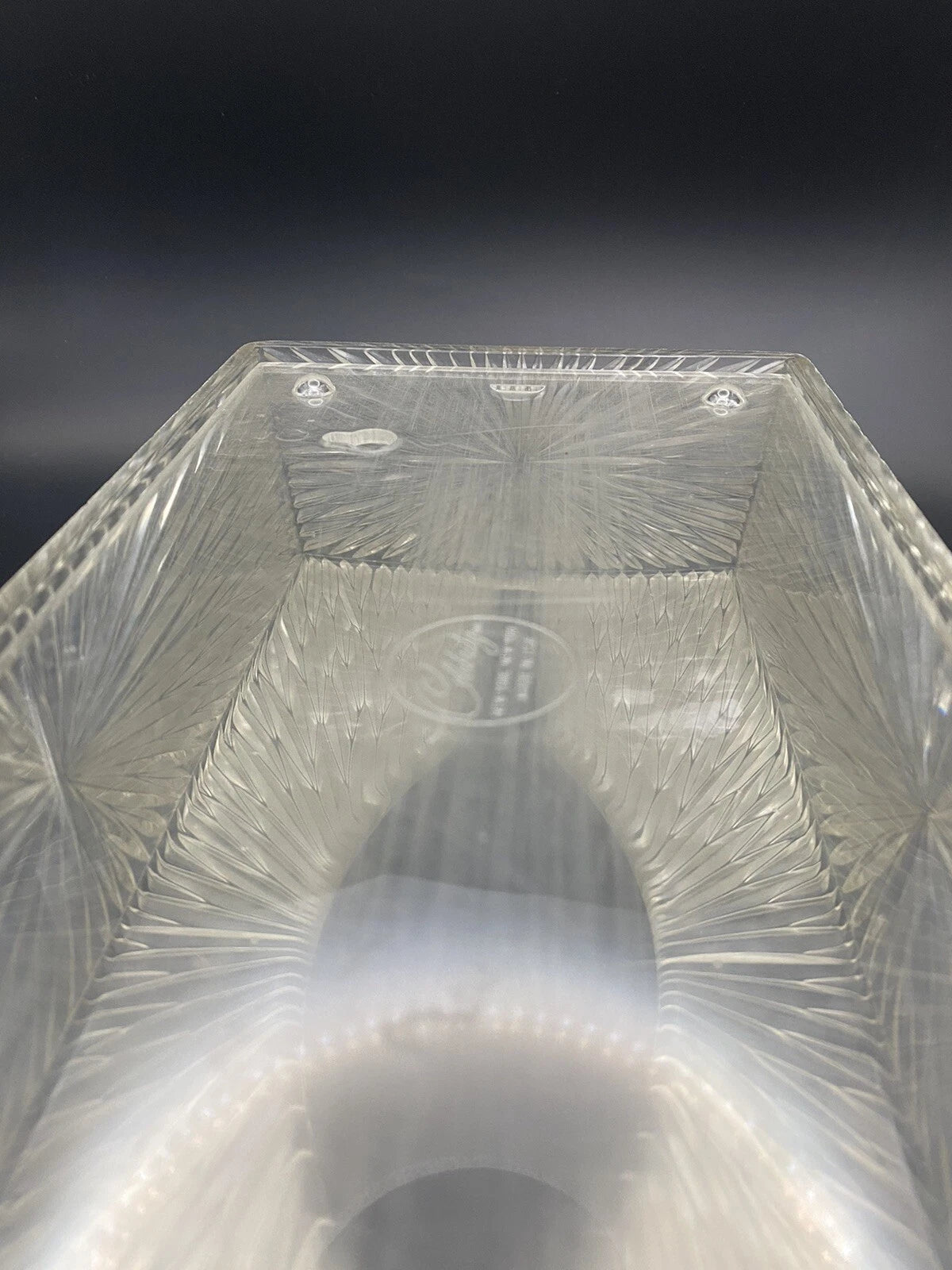 Vtg Home Decor Clear Lucite Starburst Tissue Box Holder Hollywood Regency GUC | eBay