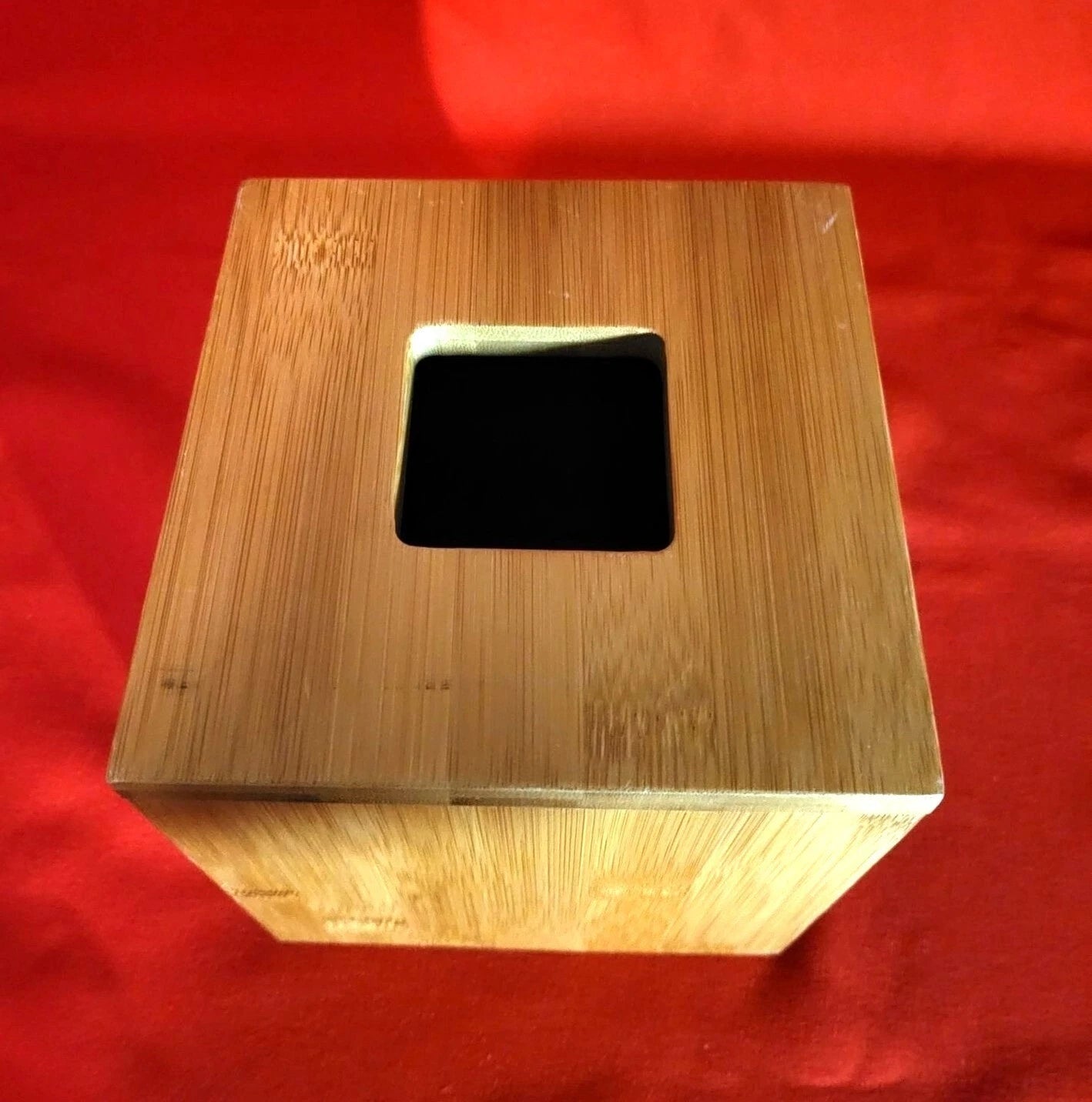 Wooden Bamboo Barrel Tissue Box Holder | eBay