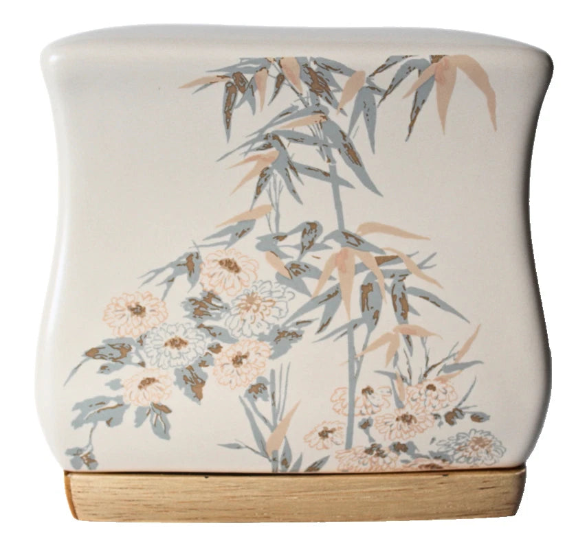 Joseph Abboud Nepal Bamboo Tissue Box Cover Asian Beige Ceramic Holder NBM58NAT | eBay