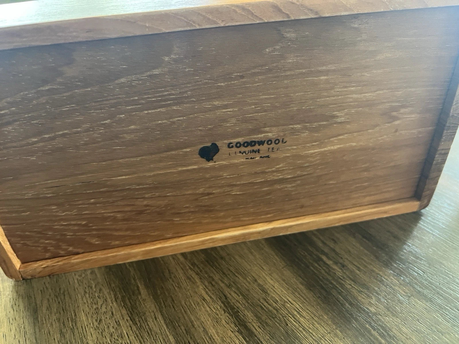 Vintage Mid Century Modern Goodwood Brand Teak Wood Tissue Box Cover Thailand | eBay