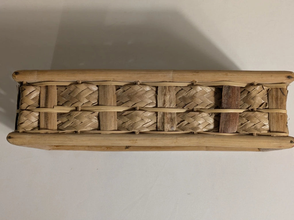 Wicker Rattan Bamboo Natural Tissue Box Cover Coastal Boho Rectangular Vintage | eBay