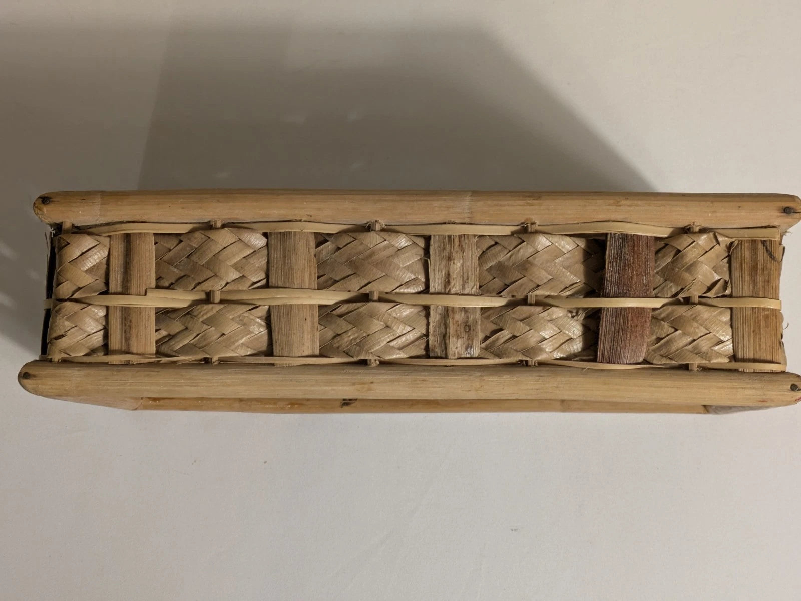 Wicker Rattan Bamboo Natural Tissue Box Cover Coastal Boho Rectangular Vintage | eBay