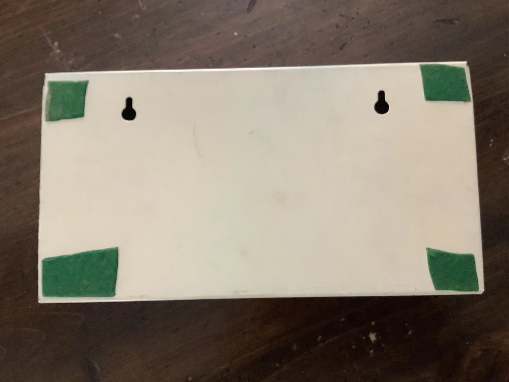 Vintage SHABBY Chic Metal TISSUE Box Holder Cover Hand Painted Flower | eBay