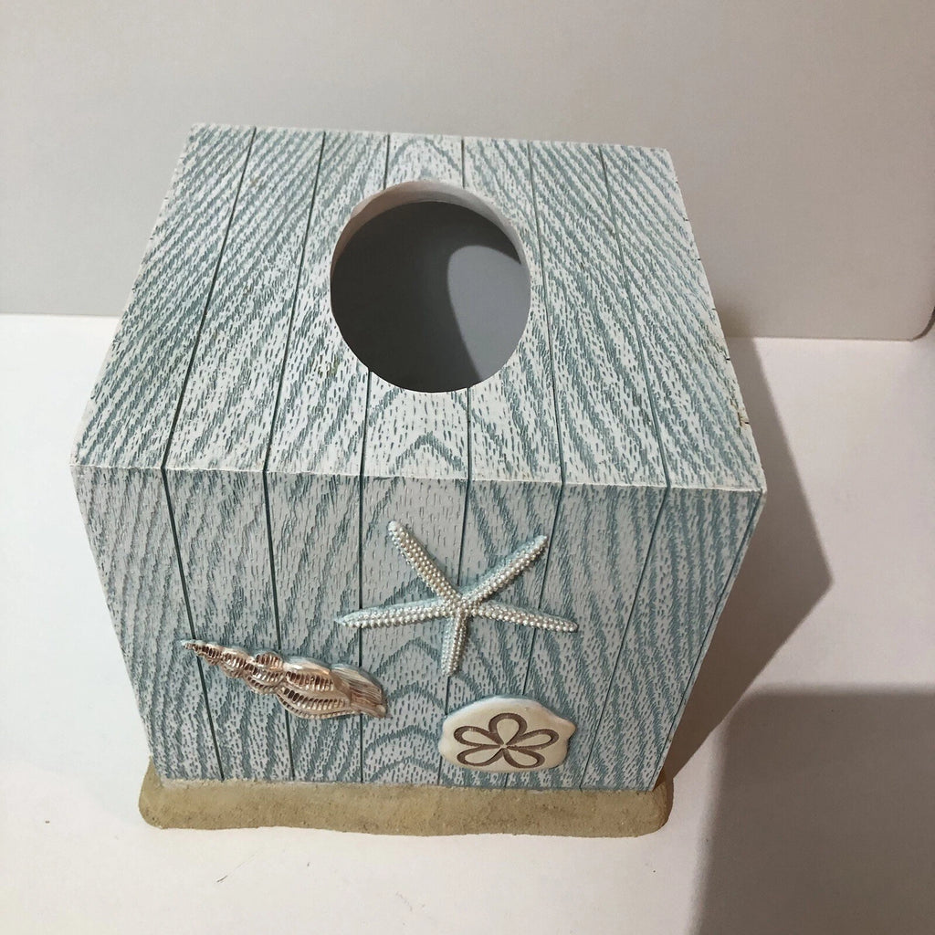 Tissue Dispenser Seaside Harbor Seashells Ta-Da Innovations 6”x6”x6” New | eBay