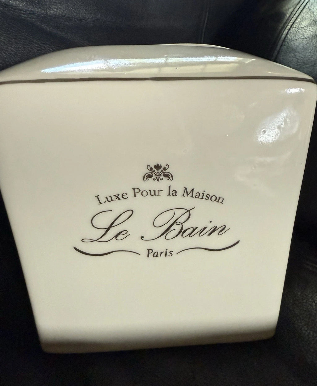 White Porcelain KASSATEX Le Bain Tissue Box Holder NWOB | eBay