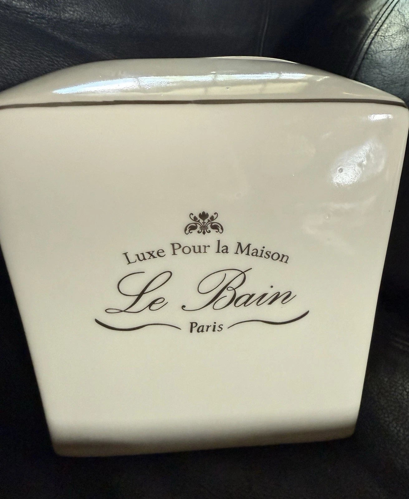 White Porcelain KASSATEX Le Bain Tissue Box Holder NWOB | eBay