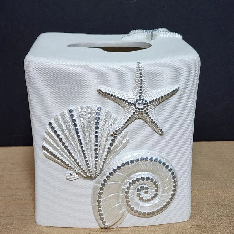 Tissue Box Cover Cream Square Bathroom Kleenex Accessories Facial Tissue Holder | eBay