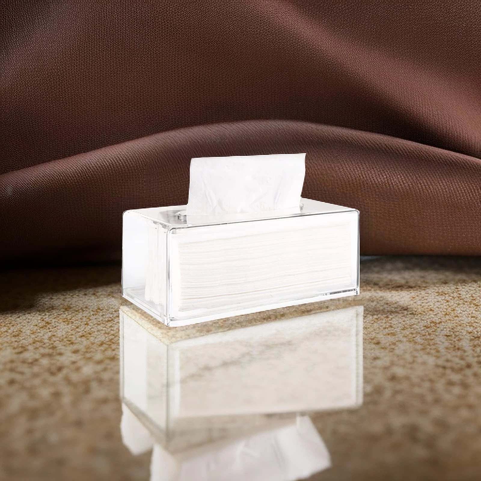 Yopay 2 Pack Clear Tissue Dispenser Box, Facial Acrylic Tissue Box Cover Holder, | eBay