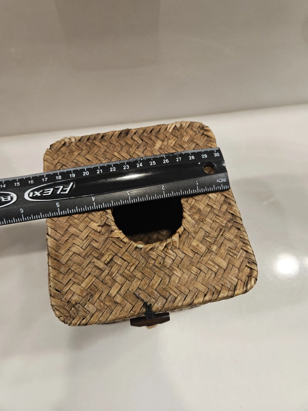 Woven Rattan Bamboo Tissue Box Cover Boho Coastal Beach | eBay