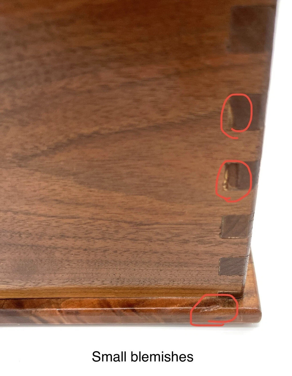 Vintage Solid Wood Square Dovetail Tissue Box Cover - BEAUTIFUL! | eBay